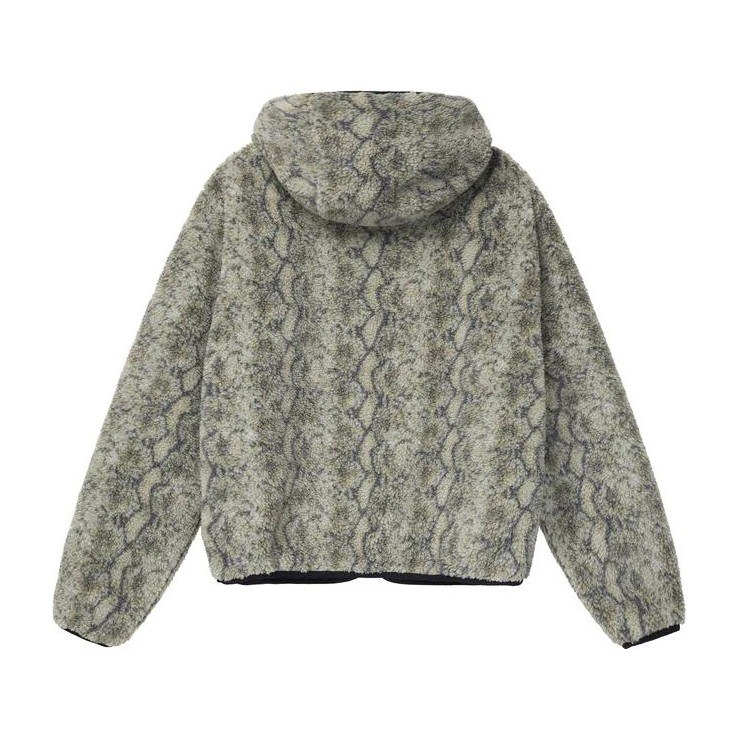 Stussy FW22 Snake Jacquard Sherpa Jacket