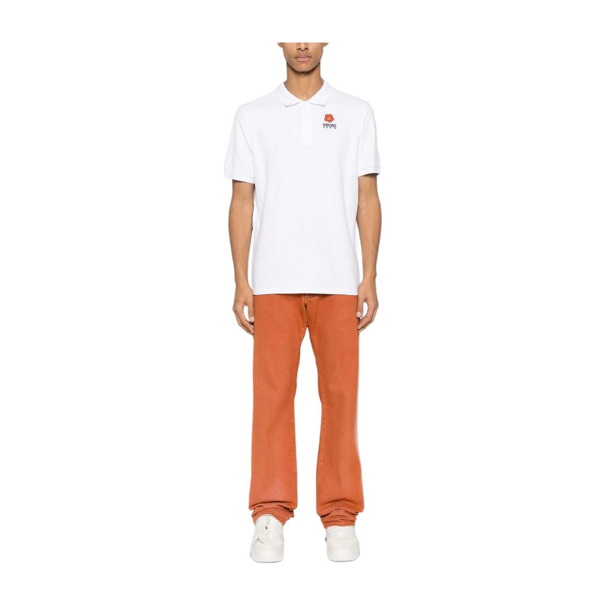 KENZO Logo Polo White