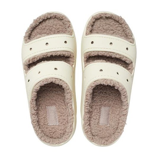 Crocs Classic Lined Clog Bone White
