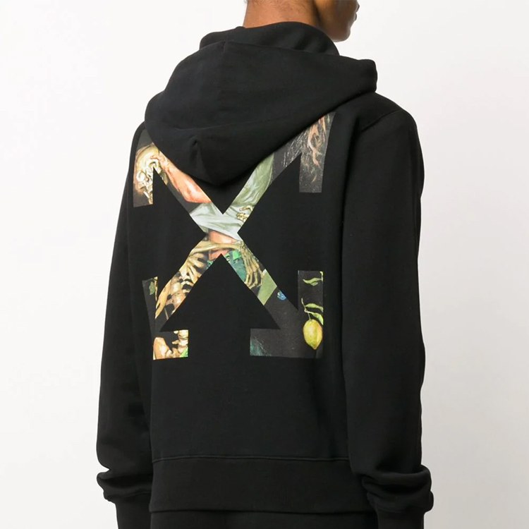 OFF-WHITE Arrows Zip Hoodie Black