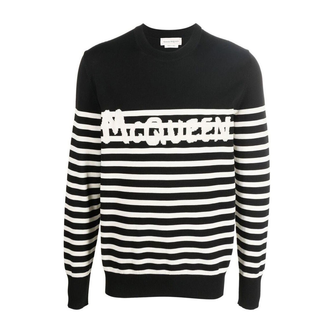 Alexander McQueen Logo Striped Sweater