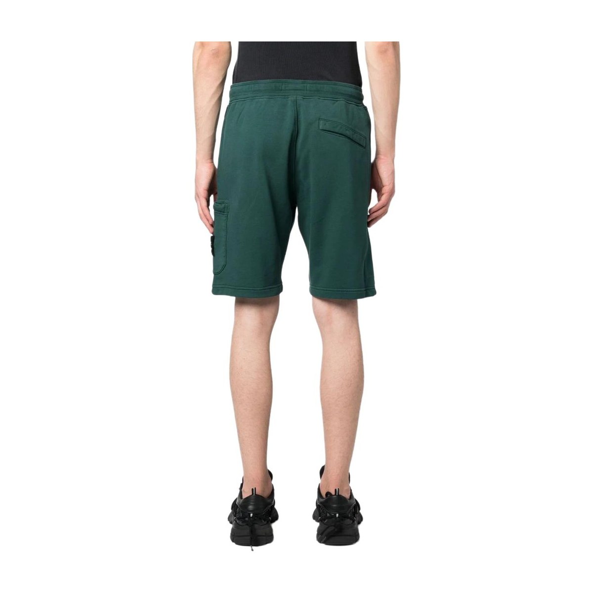 Stone Island Slim Fit Logo Shorts Green