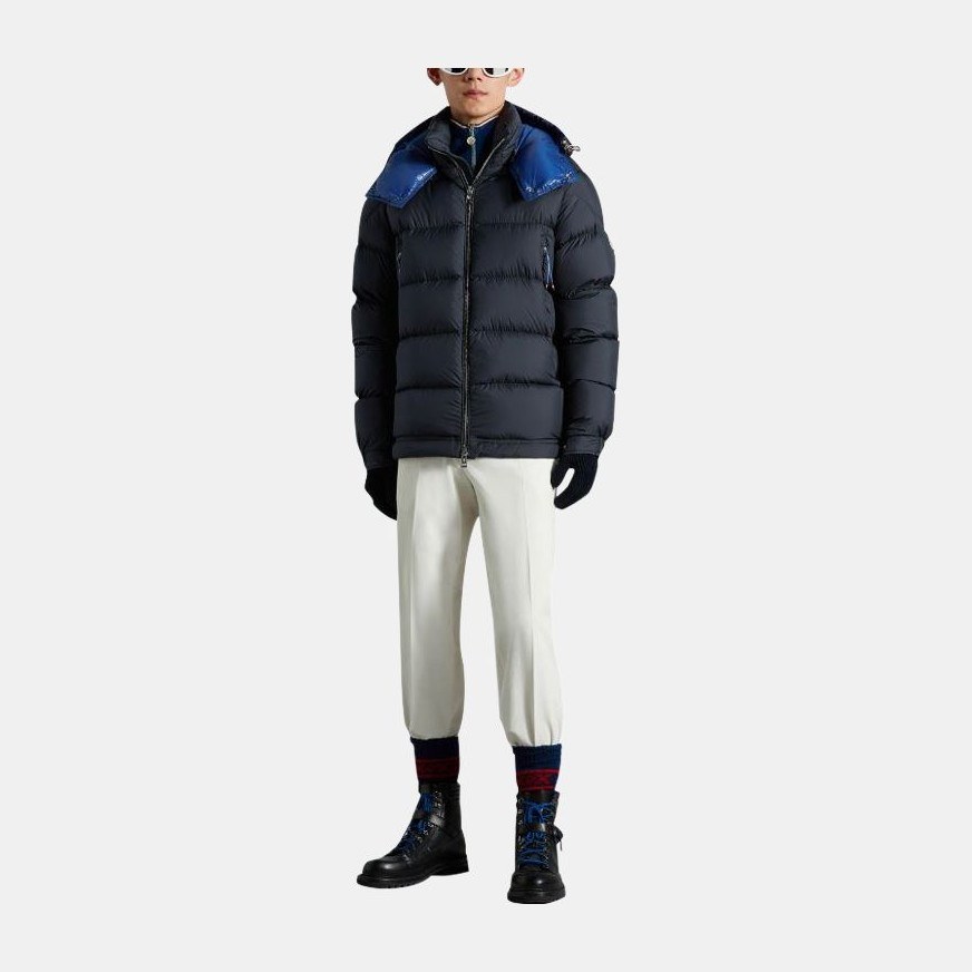 Moncler FW22 Hoodie Down Jacket Blue