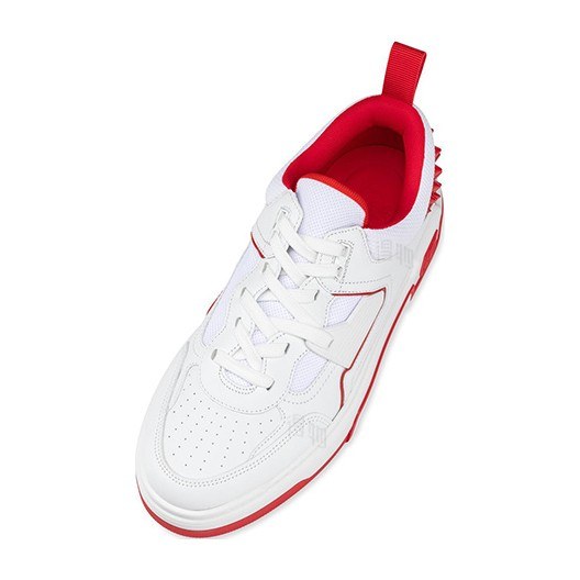 CL Platinum Low Top Sneakers White Red