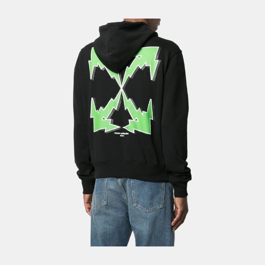 OFF-WHITE SS21 Printed Hoodie Black