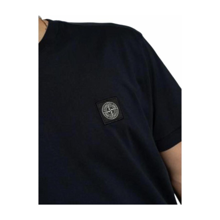 Stone Island Logo T-Shirt Navy