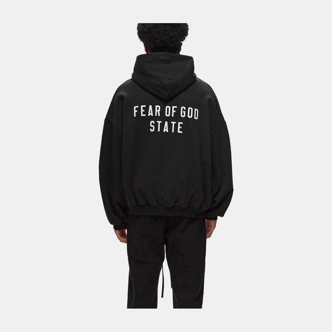 Fear of God Essentials Heavy Fleece Fullzip Hoodie Obsidian Black