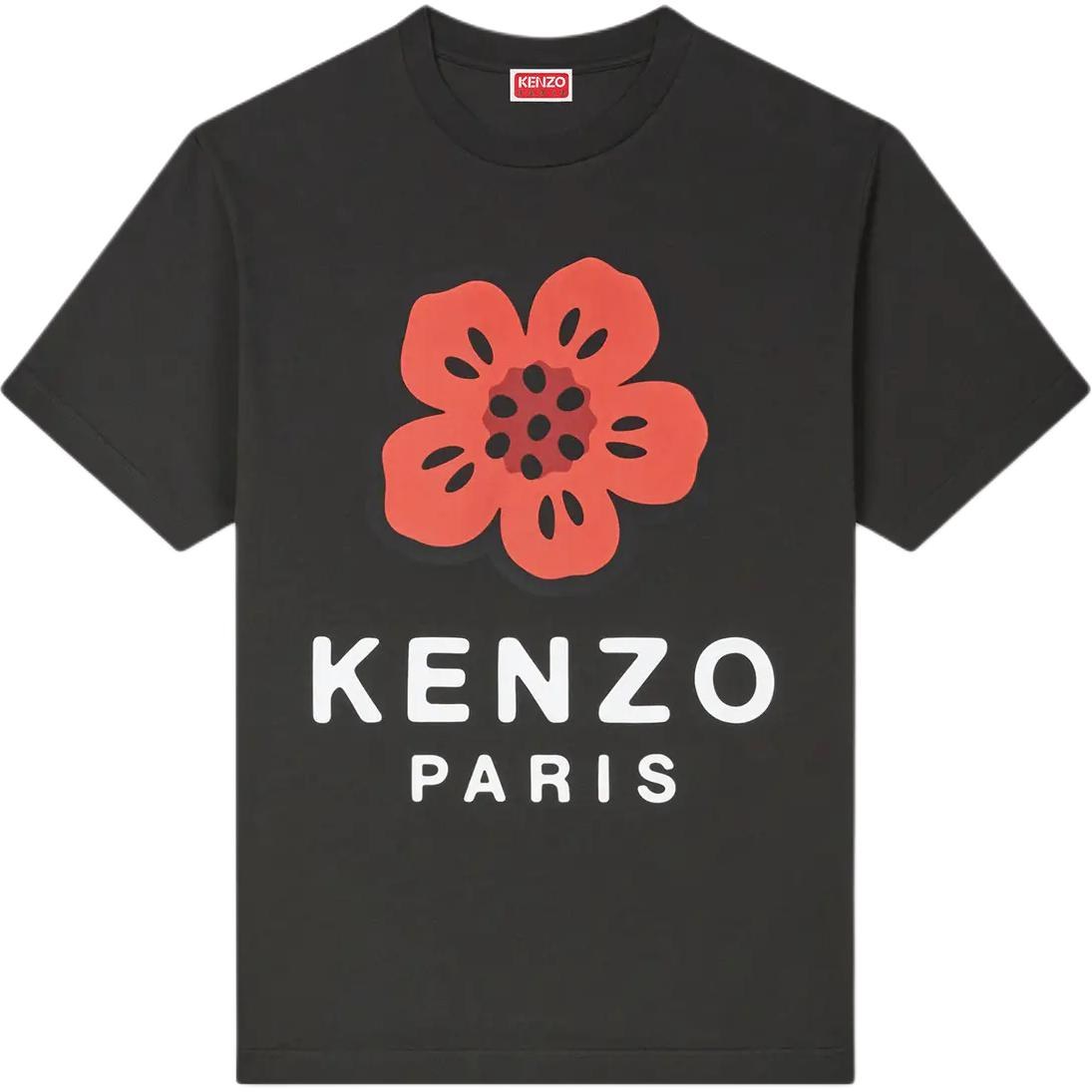 KENZO Logo Floral Print T-Shirt