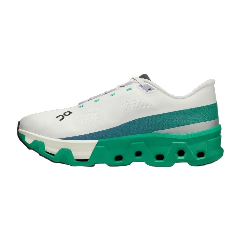 On Cloudmonster White Green Black