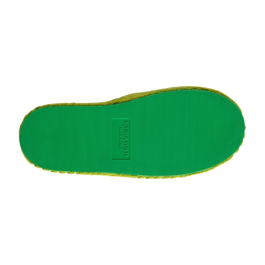 Bottega Veneta Resort Sponge Slides Green
