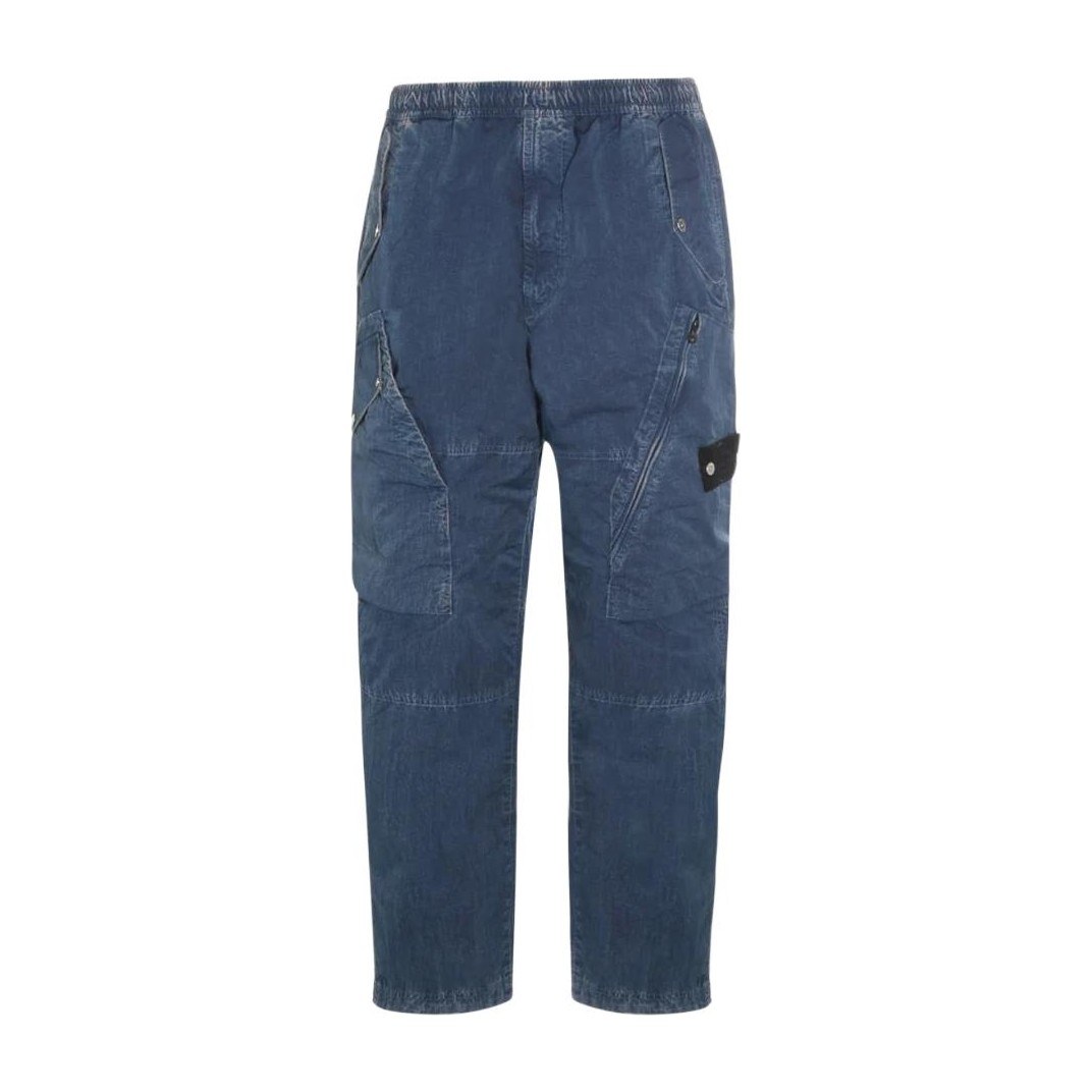 Stone Island FW25 Mid Waist Elastic Pocket Straight Jeans