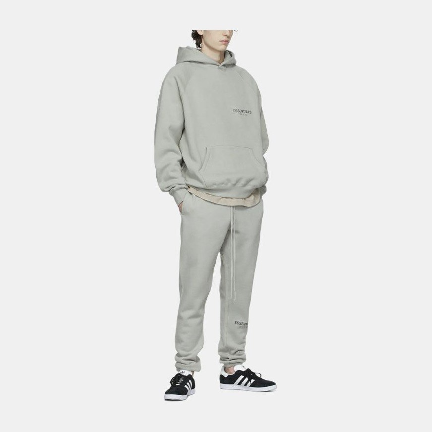 Fear of God Essentials Pullover Hoodie Green Concrete