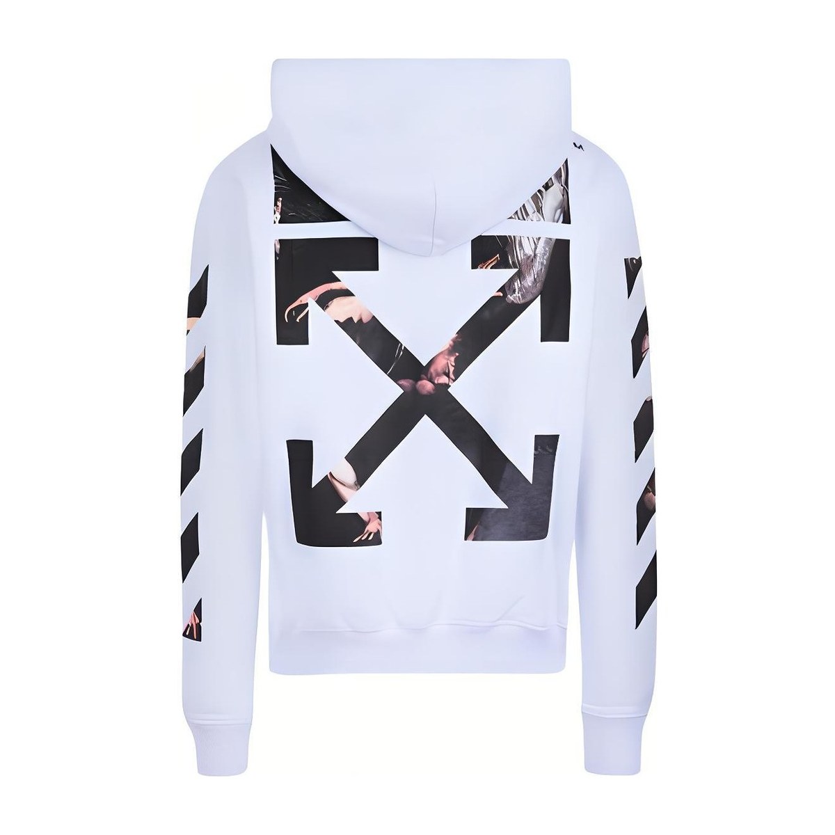OFF-WHITE Caravaggio Arrow Hoodie White