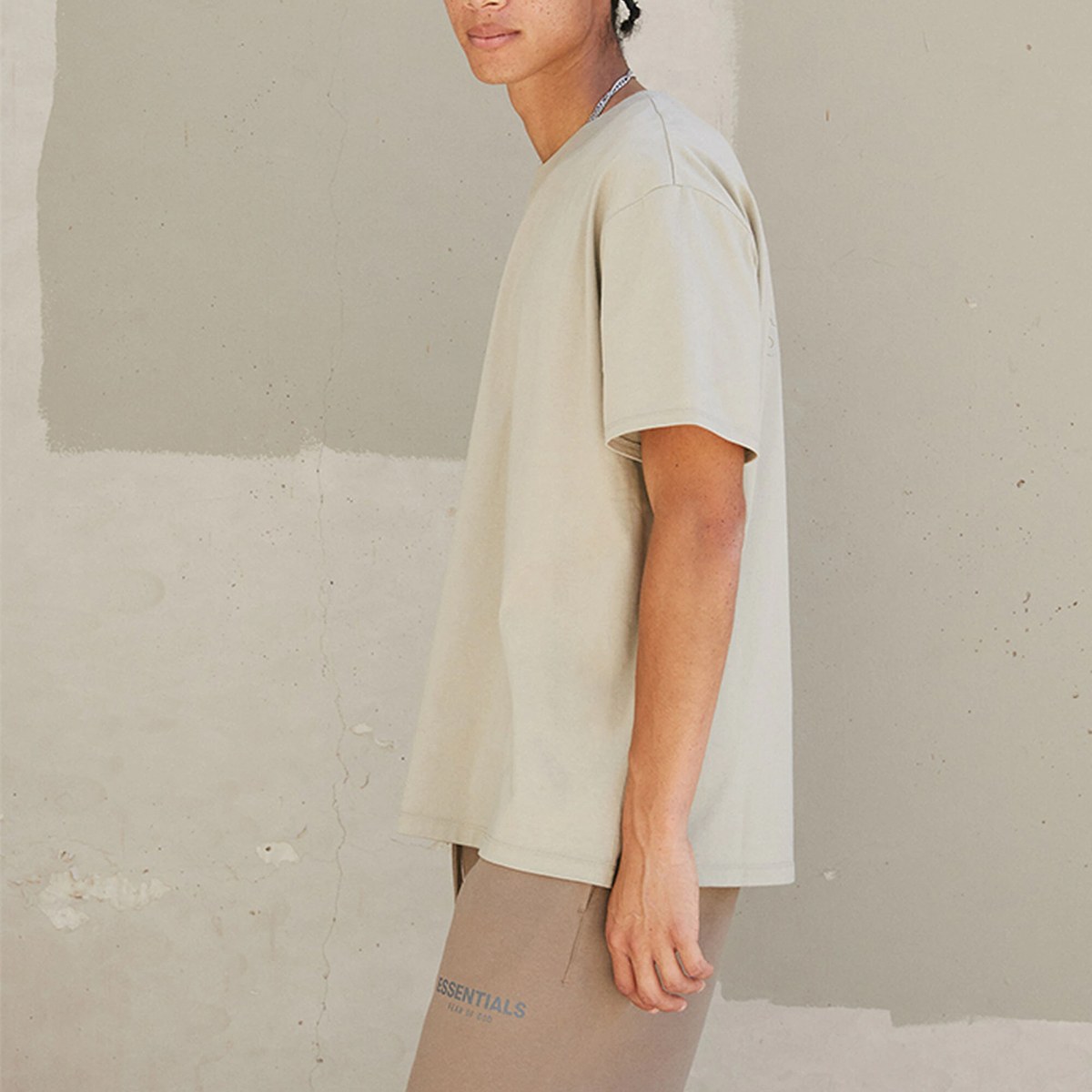 Fear of God Essentials FW21 Ss Tee Pistachio LogoT