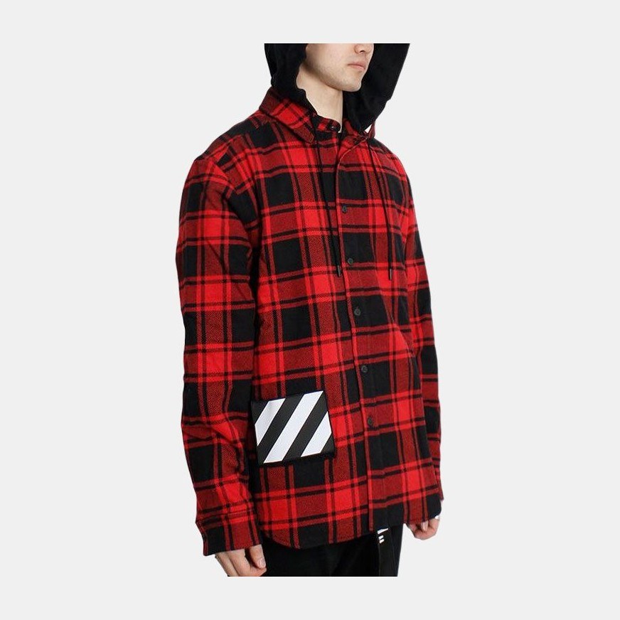 OFF-WHITE Plaid Long Sleeve Shirt