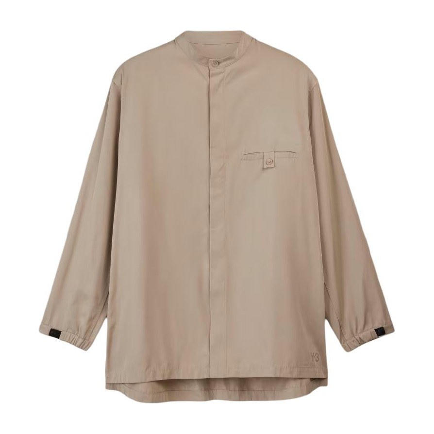 Y-3 Nylon Twill Overshirt Beige