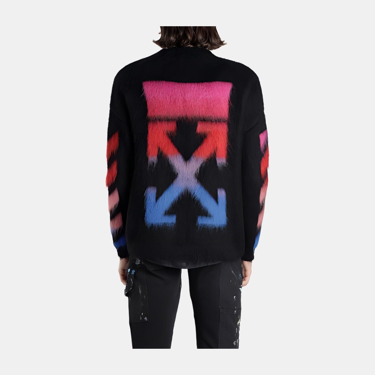 OFF-WHITE FW19 Mohair Sweater Black