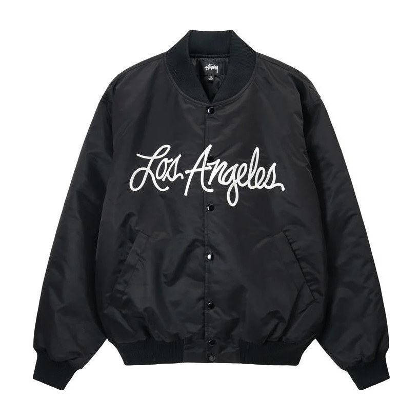 Stussy LA Chapter Satin Varsity Jacket