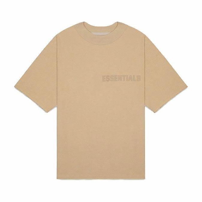 Fear of God Essentials SS Tee Sand LogoT