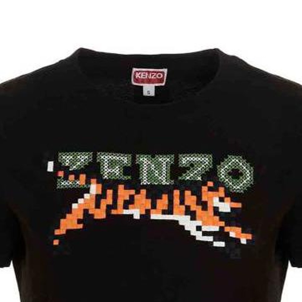 KENZO Pixel Logo T-Shirt Black