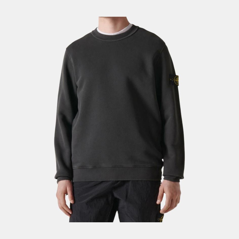 Stone Island Crew Neck Sweatshirt Lead Grey