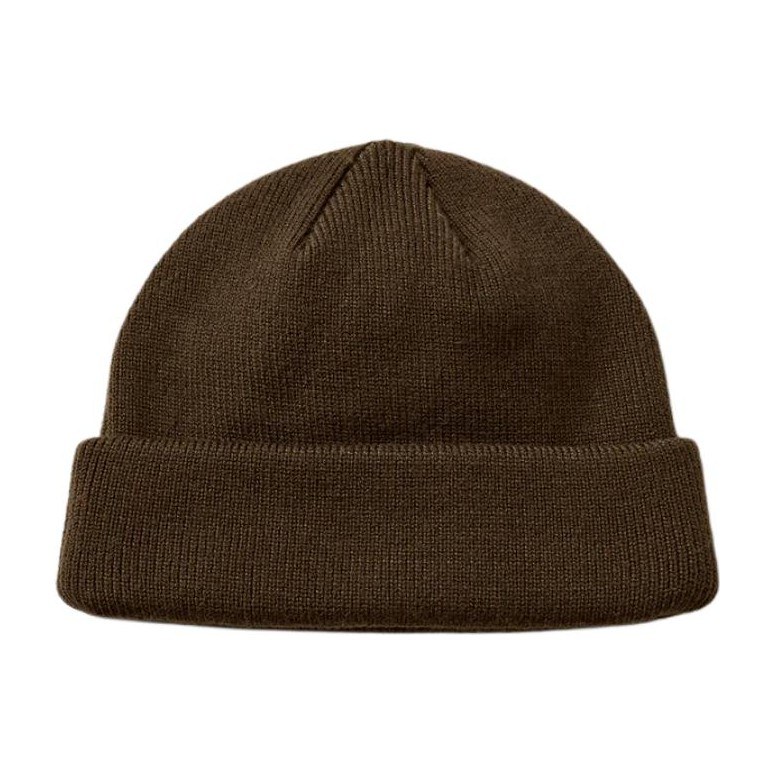 alo yoga Logo Recycled Polyester Beanie Deep Brown