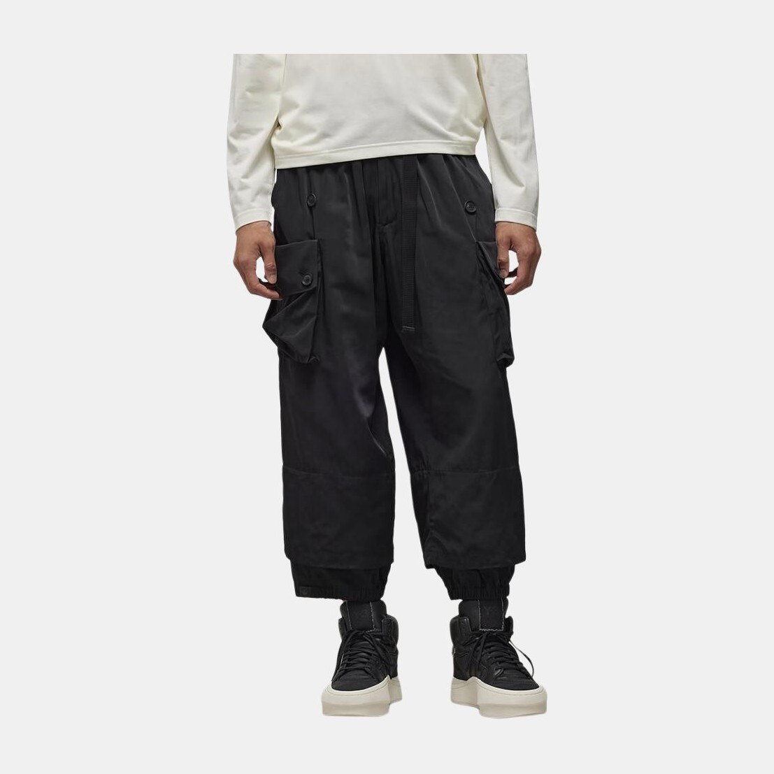 Y-3 Cuffed Twill Cargo Pants