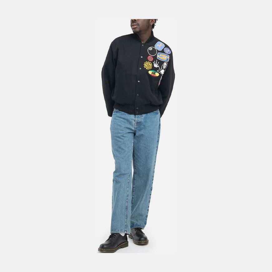 Stussy SS22 Baseball Jacket Black