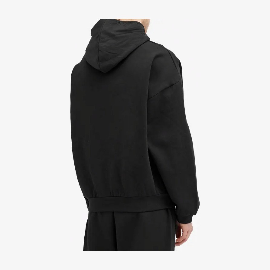 Fear of God Essentials Nylon Fleece Hoodie Jet Black