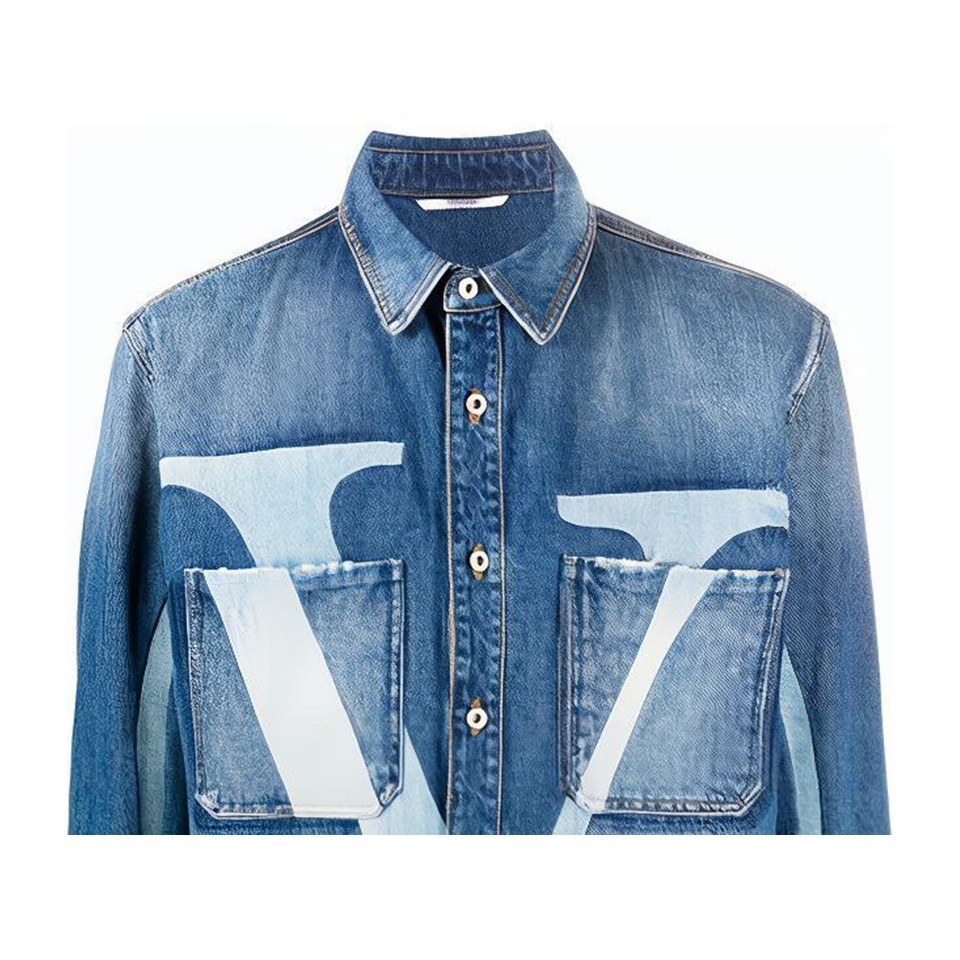 Valentino FW21 Denim Jacket Blue
