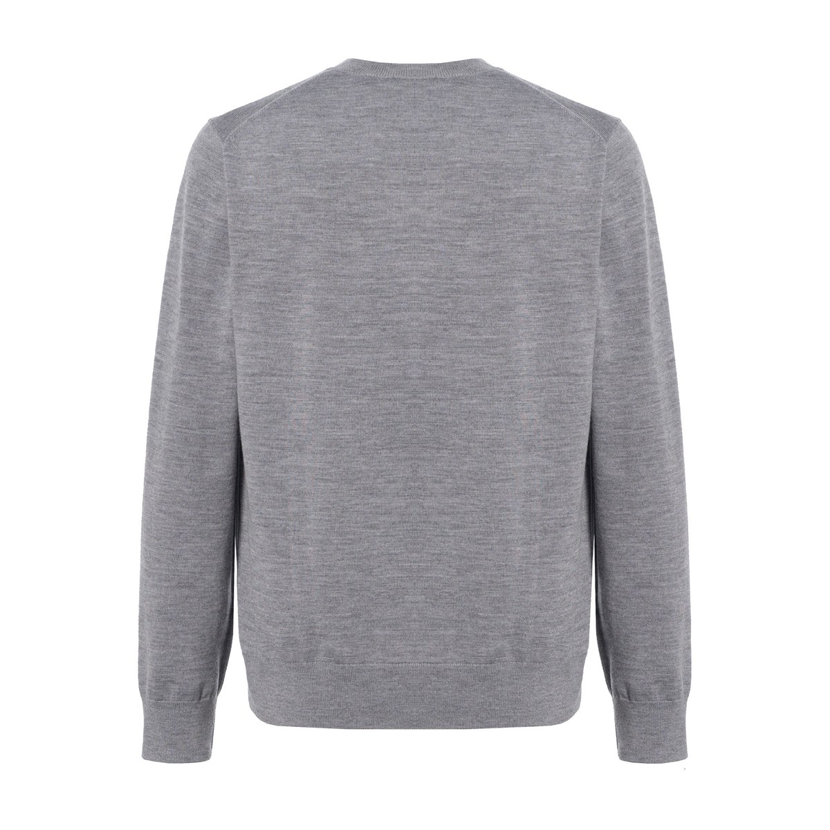 Burberry FW22 Oak Leaf Badge Wool Sweater Gray