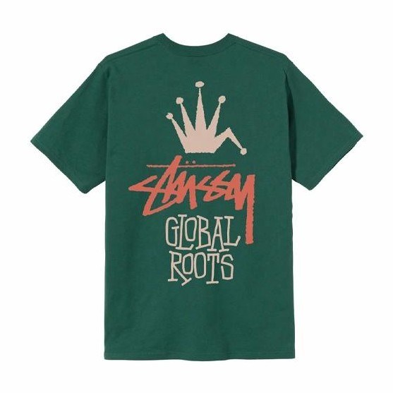 Stussy Global Roots Tee logoT