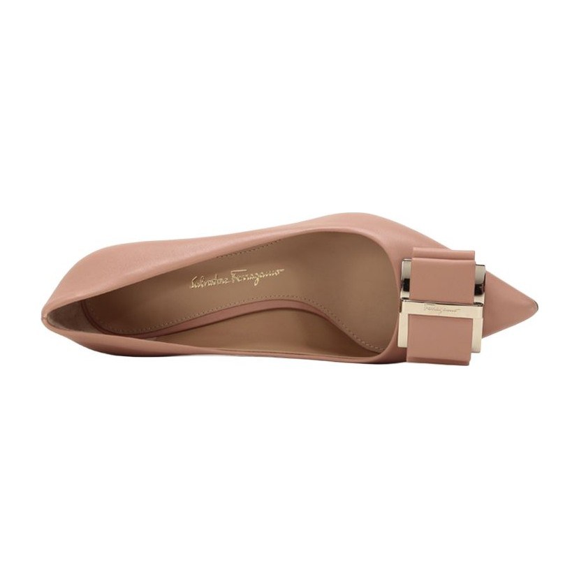 FERRAGAMO Zeri 70 Double Bow Pump