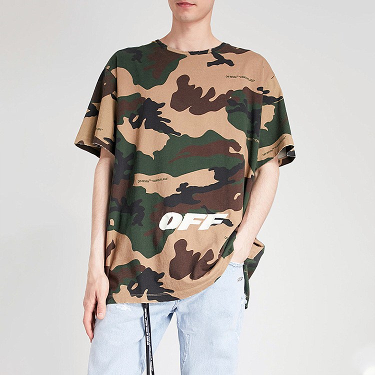 OFF-WHITE Camo Embroidered Tee