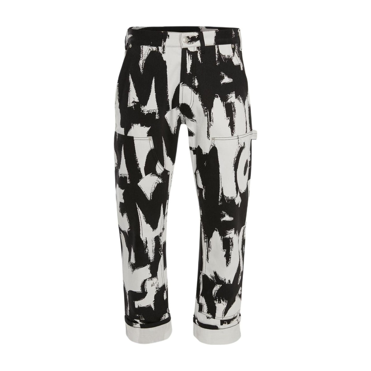 Alexander McQueen SS22 Graffiti Cargo Jeans