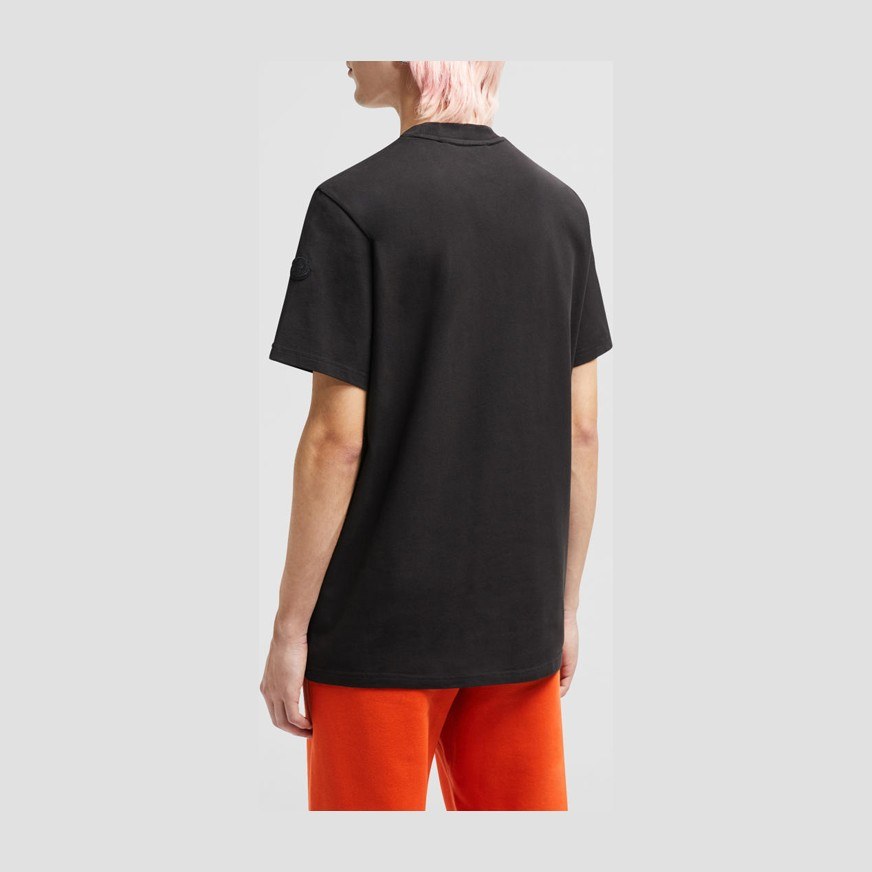 Moncler SS24 Pixel Logo T-Shirt Black