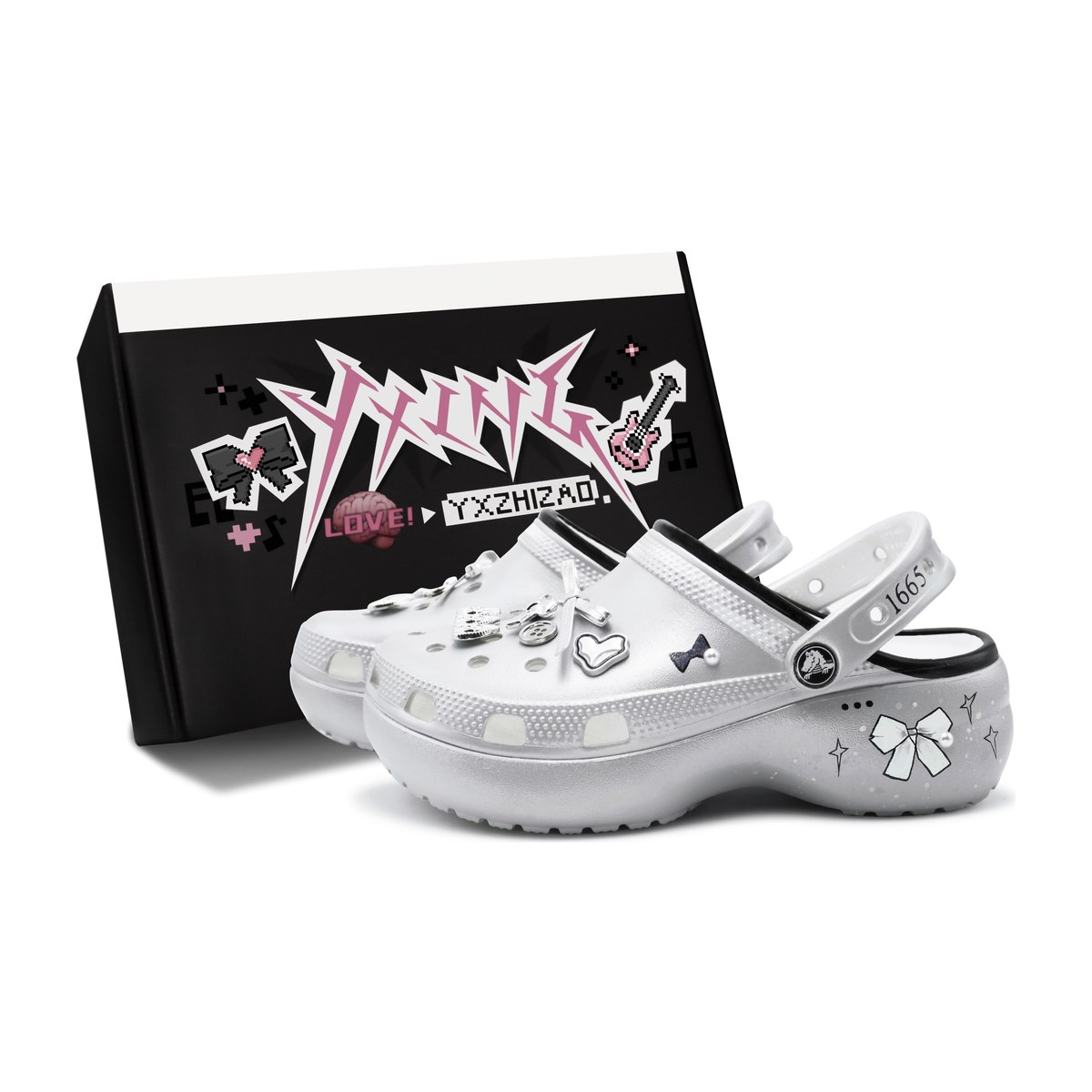 Crocs Classic Clog Ballet Silver