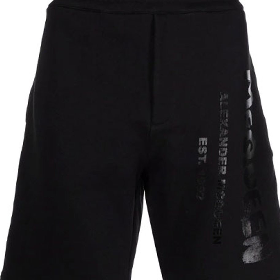 Alexander McQueen Logo Print Shorts