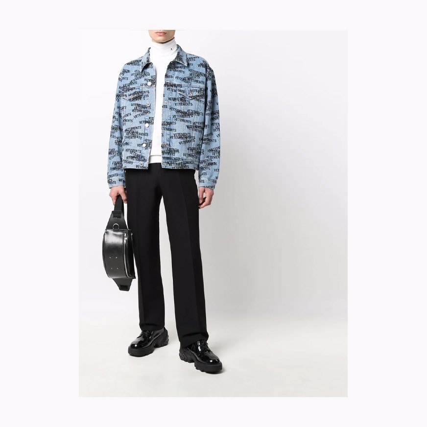 Vetements Logo Denim Jacket
