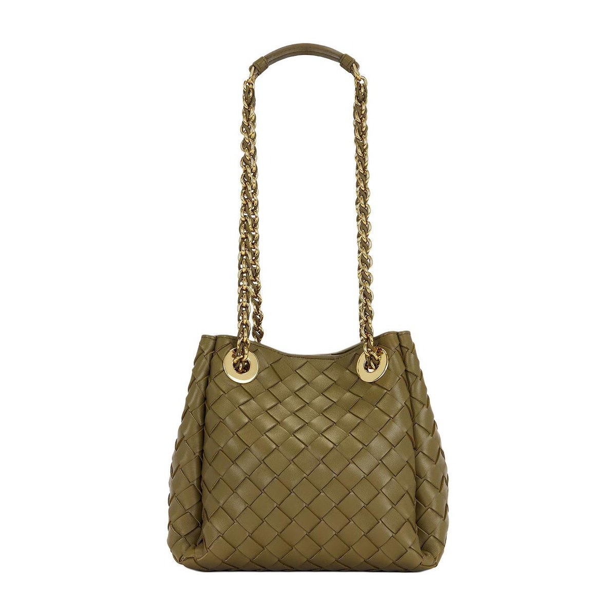 Bottega Veneta Parachute Shoulder Bag Green