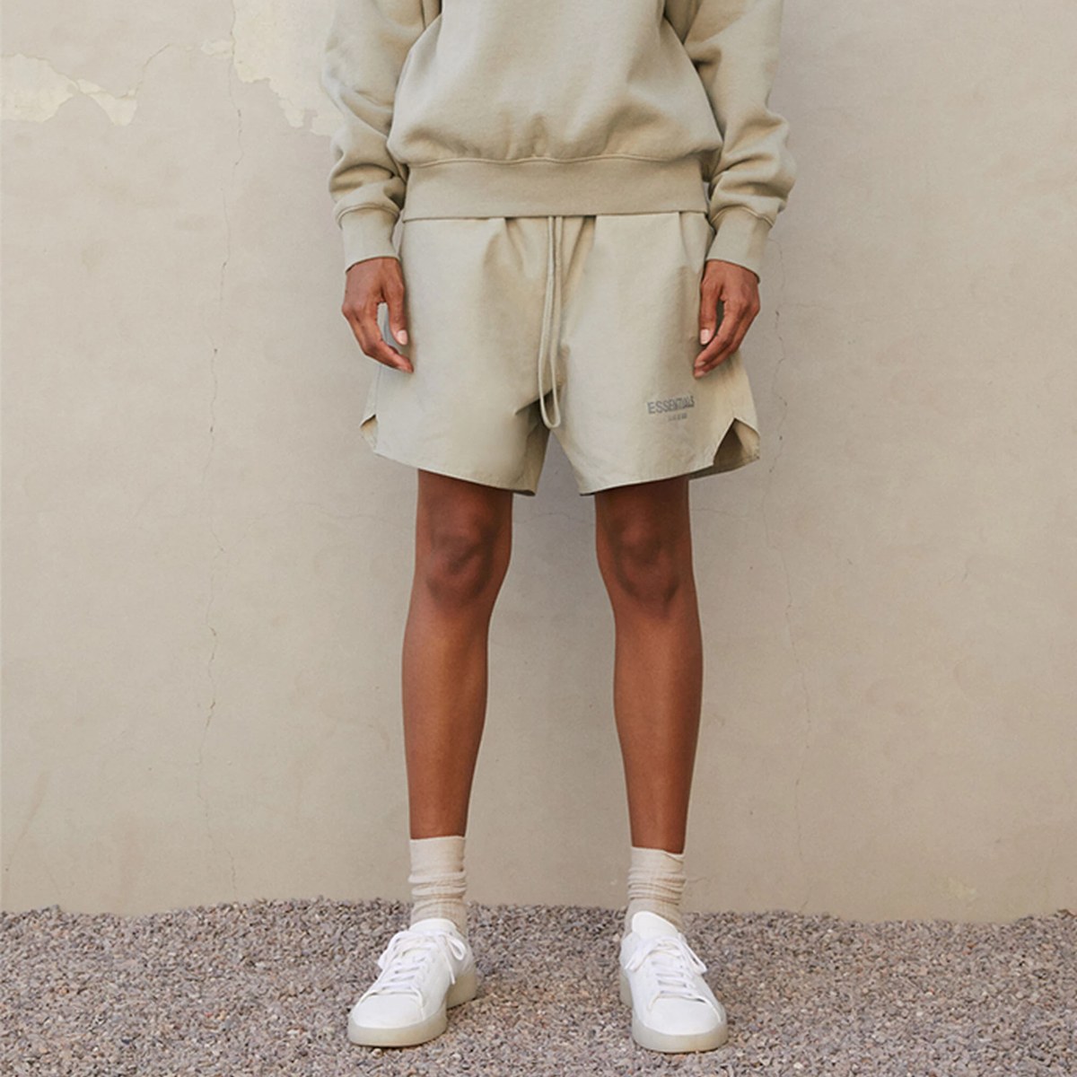 Fear of God Essentials FW21 Volley Short Pistachio Logo
