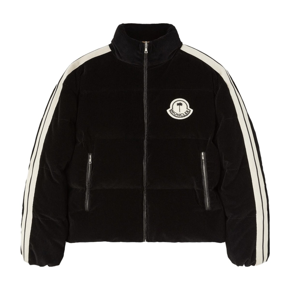 Moncler x Palm Angels FW23 Corduroy Down Jacket Black
