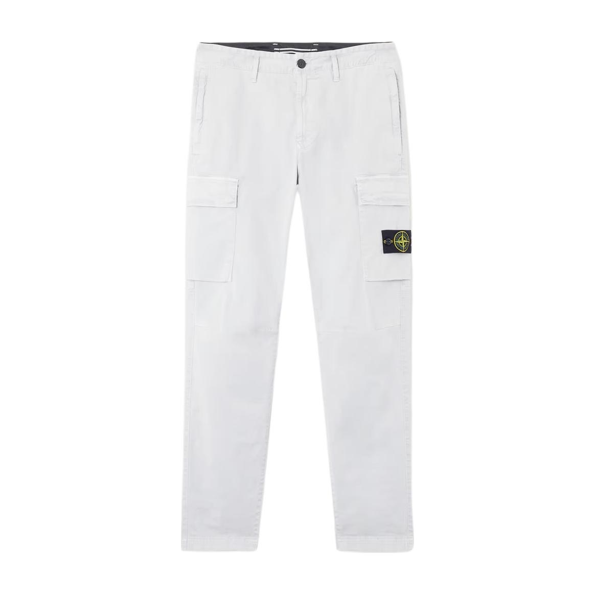 Stone Island Tapered Cargo Pants Light Grey