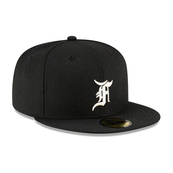 Fear of God Essentials Logo Wool Blend Baseball Cap Black