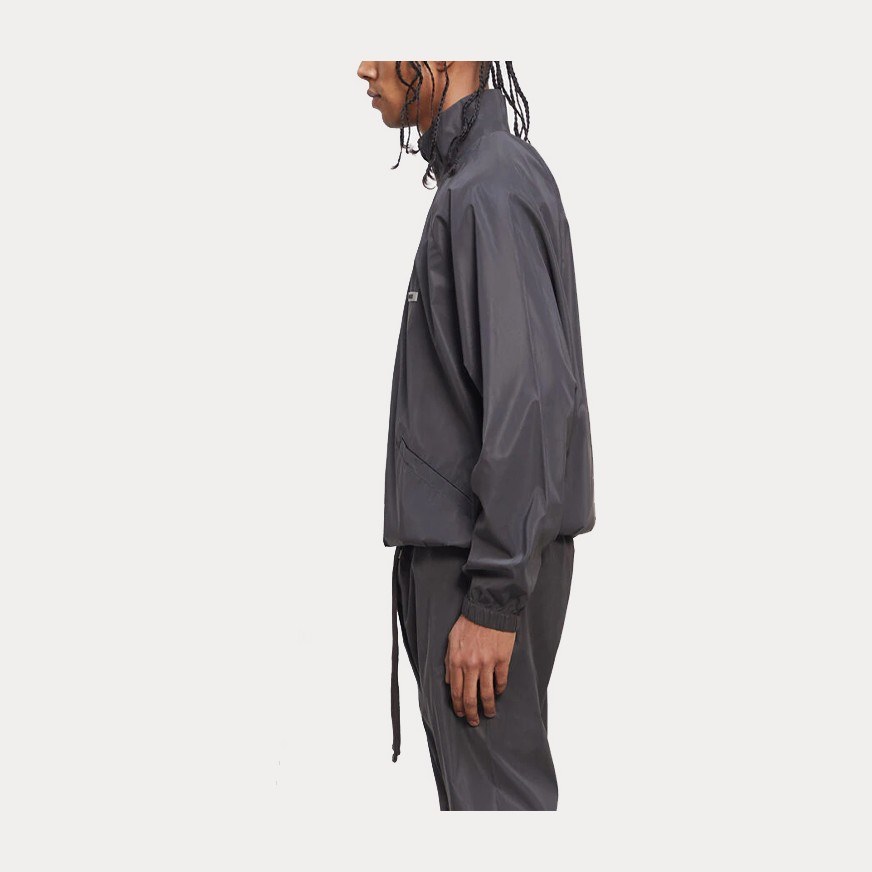 Fear of God Essentials FW20 Reflective Half Zip Track Pullover Black