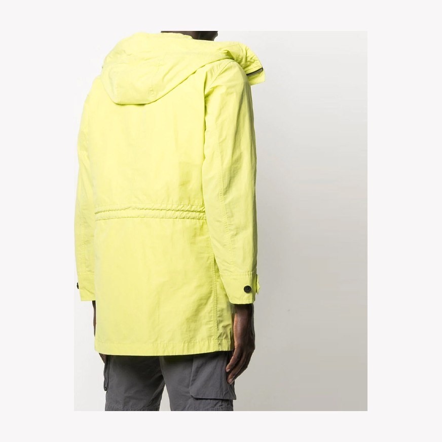 Stone Island FW21 Logo Parka Yellow