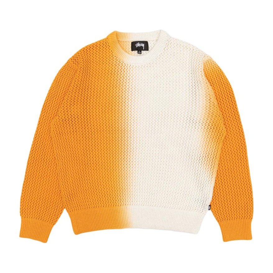 Stussy Gradient Knit Sweater Orange
