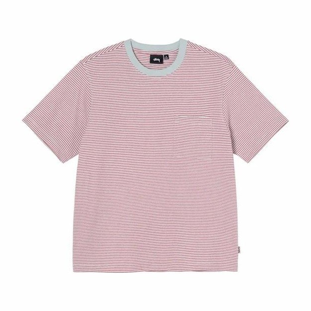 Stussy Striped Crewneck Tee