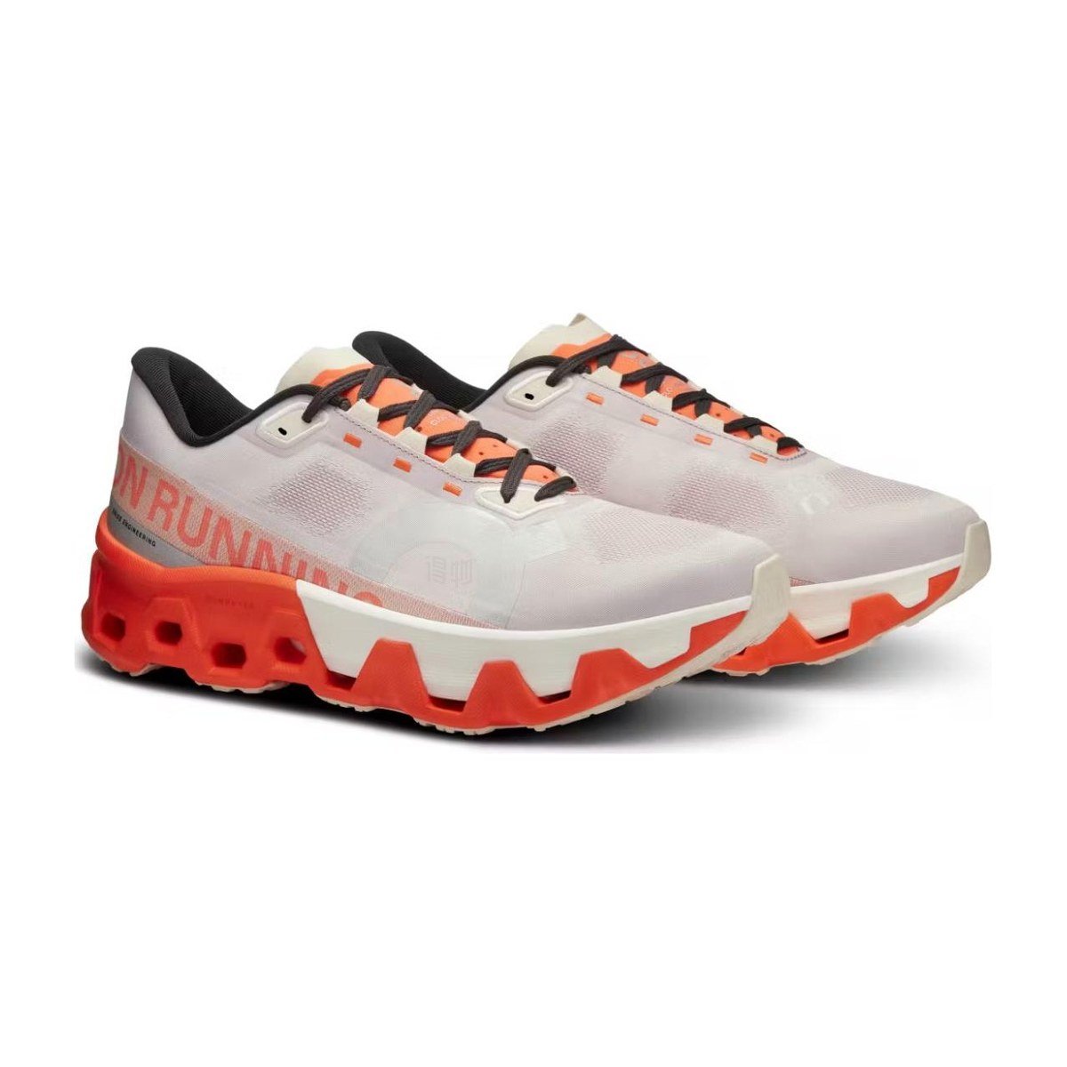 On Cloudmonster White Orange