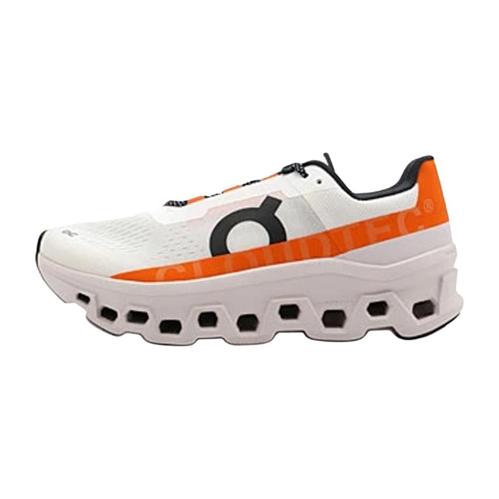 On Cloudmonster White Orange